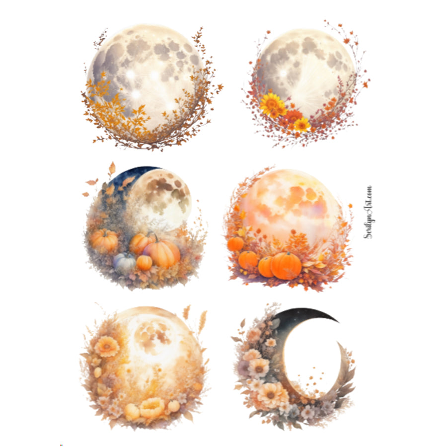 Autumn Moons Sticker Sheet