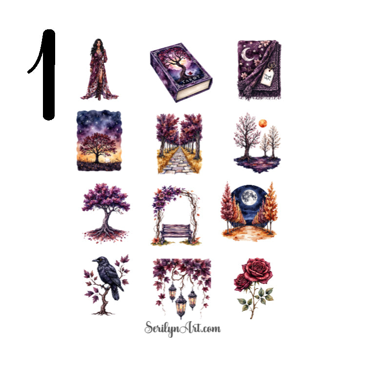 Autumn Mystical Allure Sticker Sheet