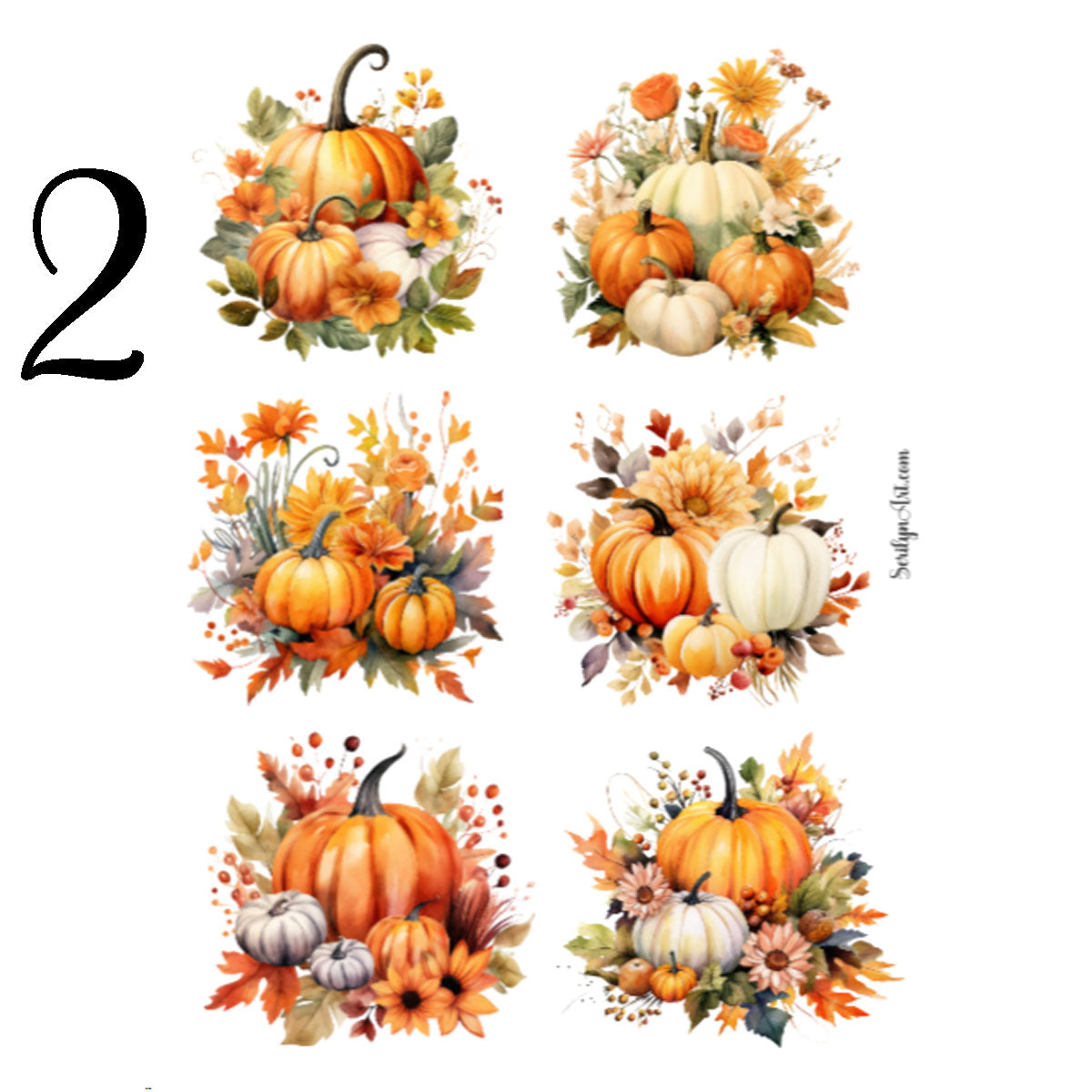 Autumn Pumpkins Sticker Sheet