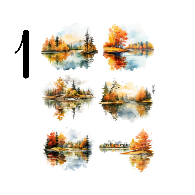 Autumn Reflections Sticker Sheet