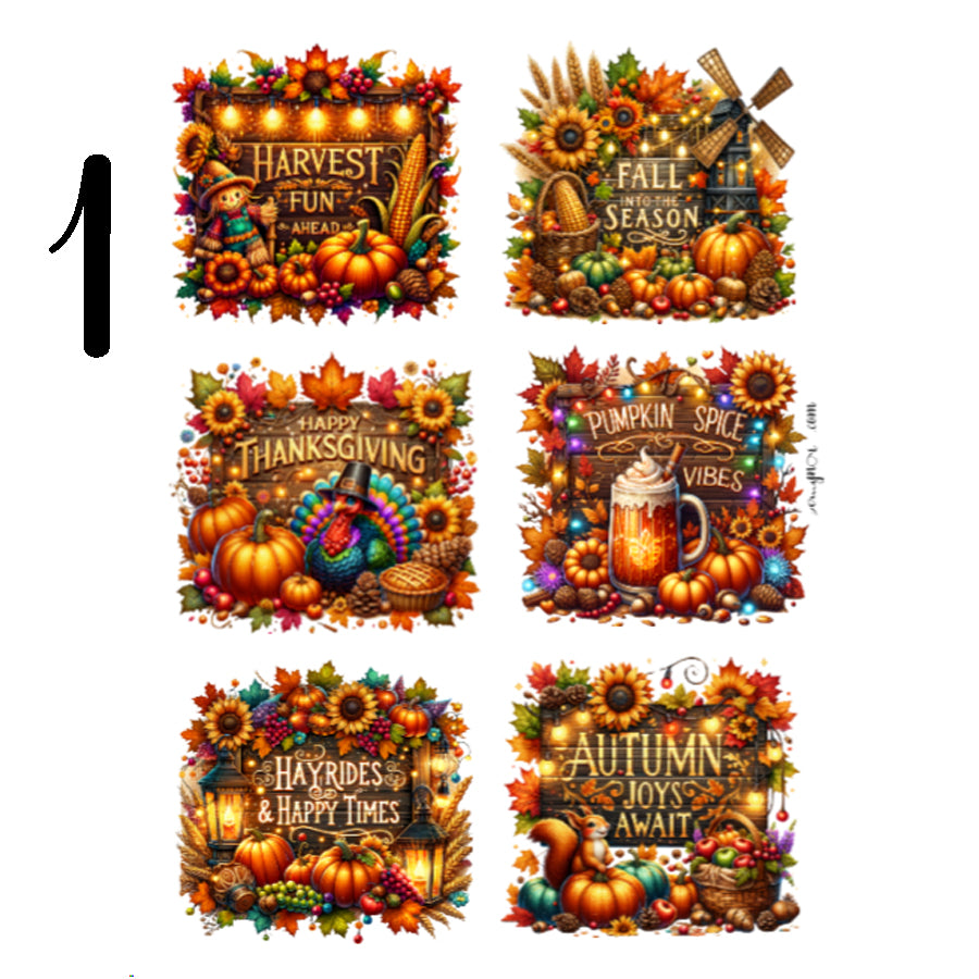Autumn Signpost Sticker Sheet