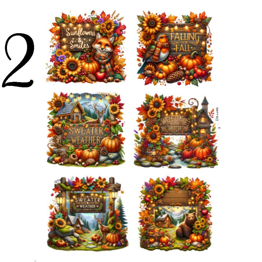 Autumn Signpost Sticker Sheet