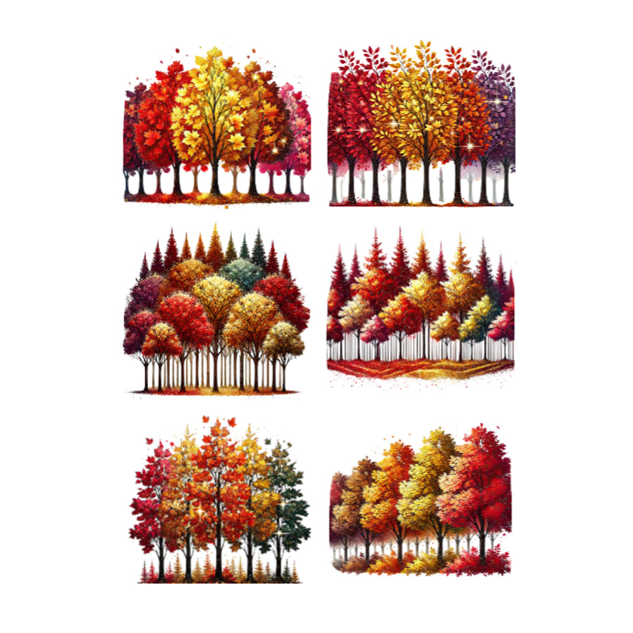 Autumn Trees Sticker Sheet