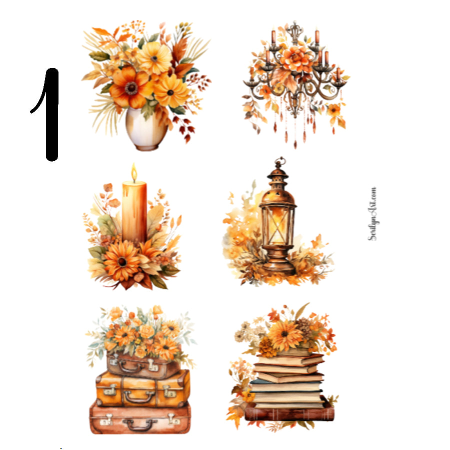 Autumn Vintage Sticker Sheet