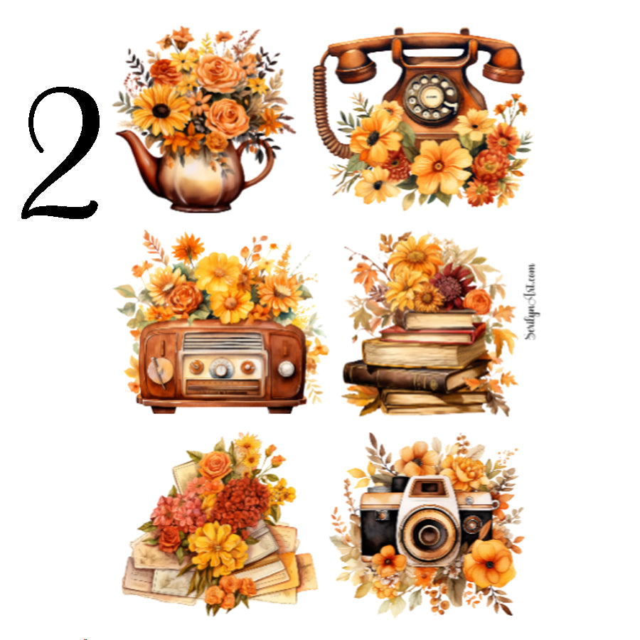 Autumn Vintage Sticker Sheet