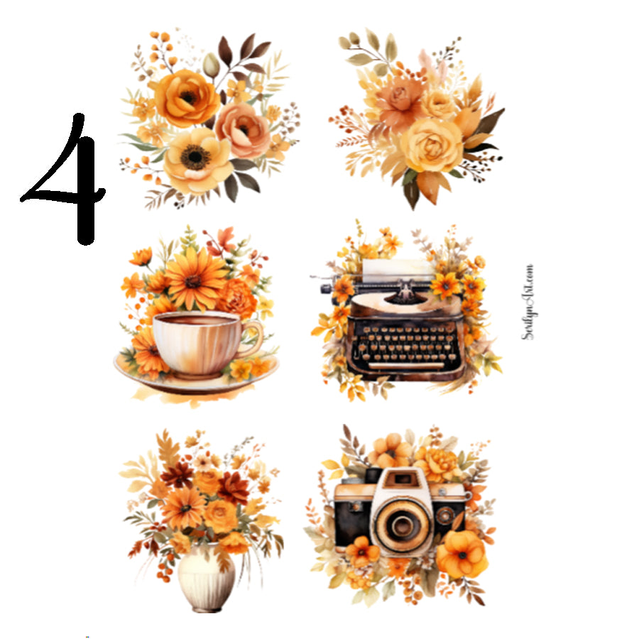 Autumn Vintage Sticker Sheet