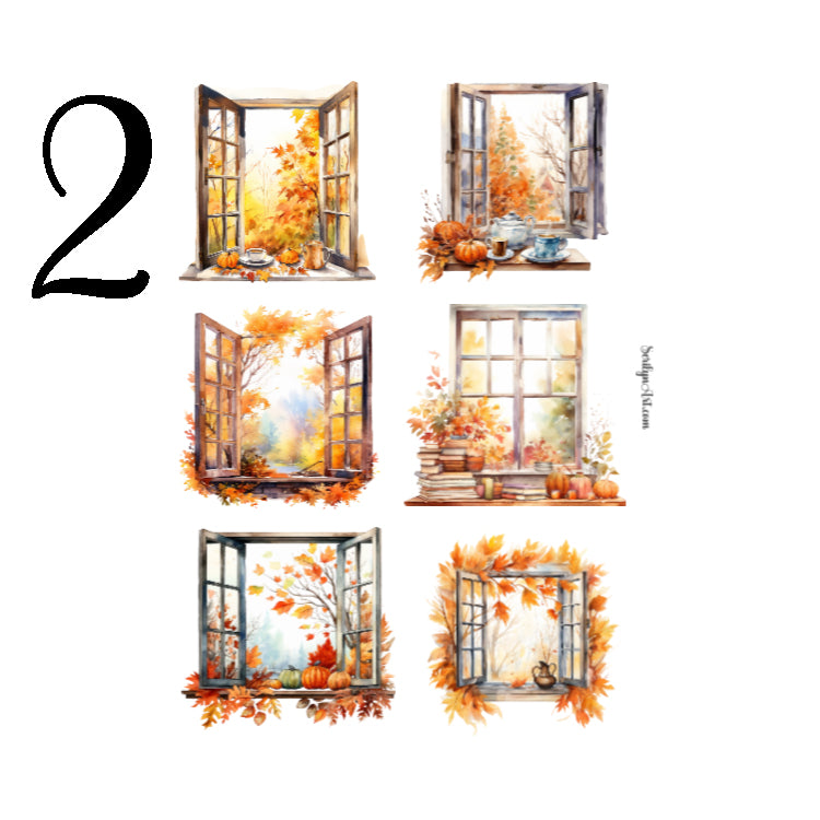 Autumn Windows Sticker Sheet