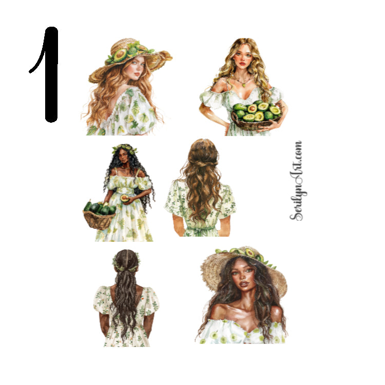 Avocado Addiction Sticker Sheet