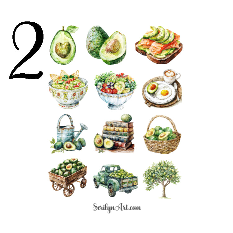 Avocado Addiction Sticker Sheet