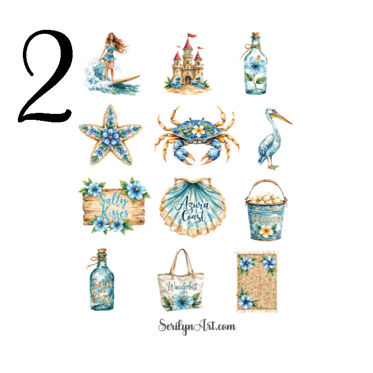 Azura Coast Sticker Sheet