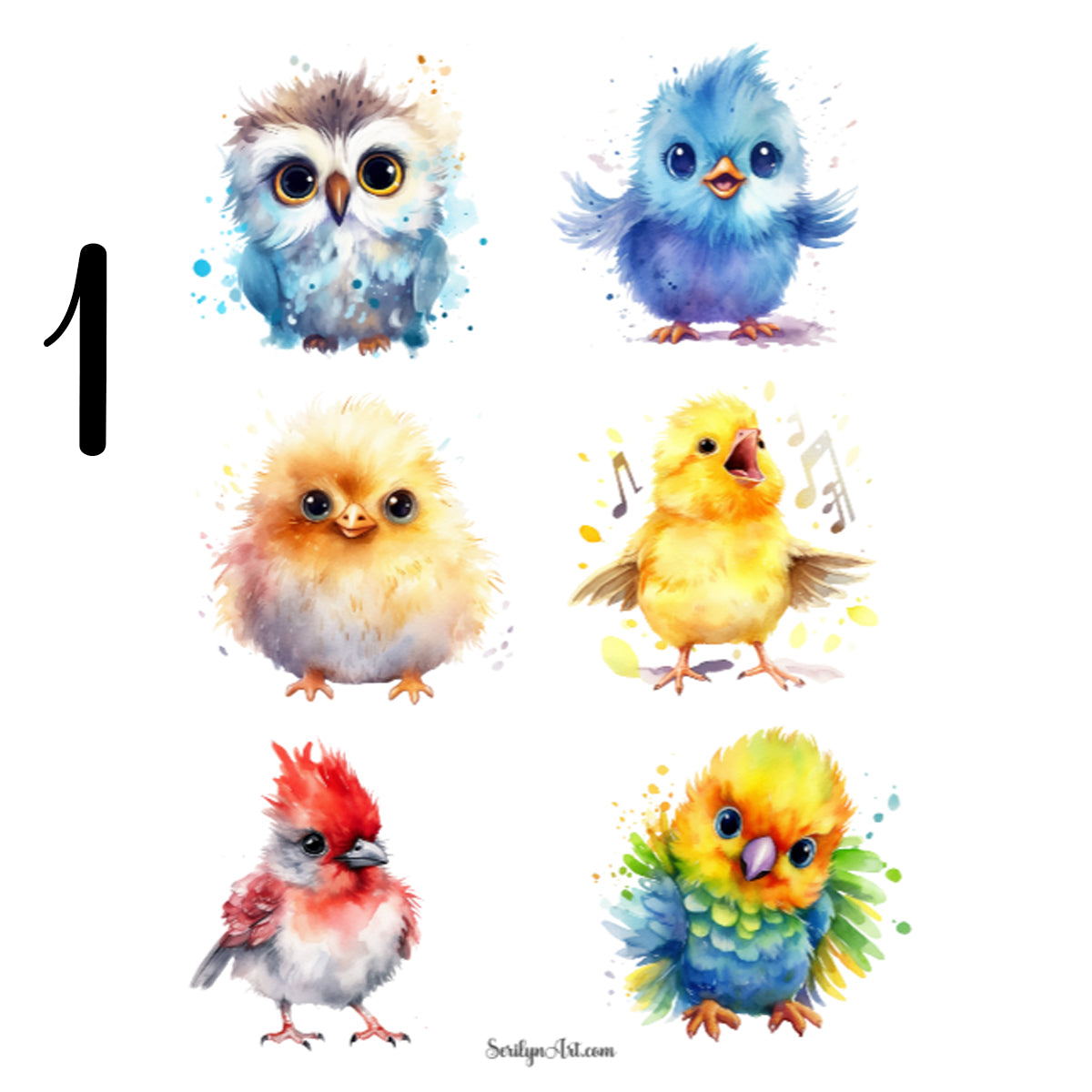 Baby Birds Sticker Sheet