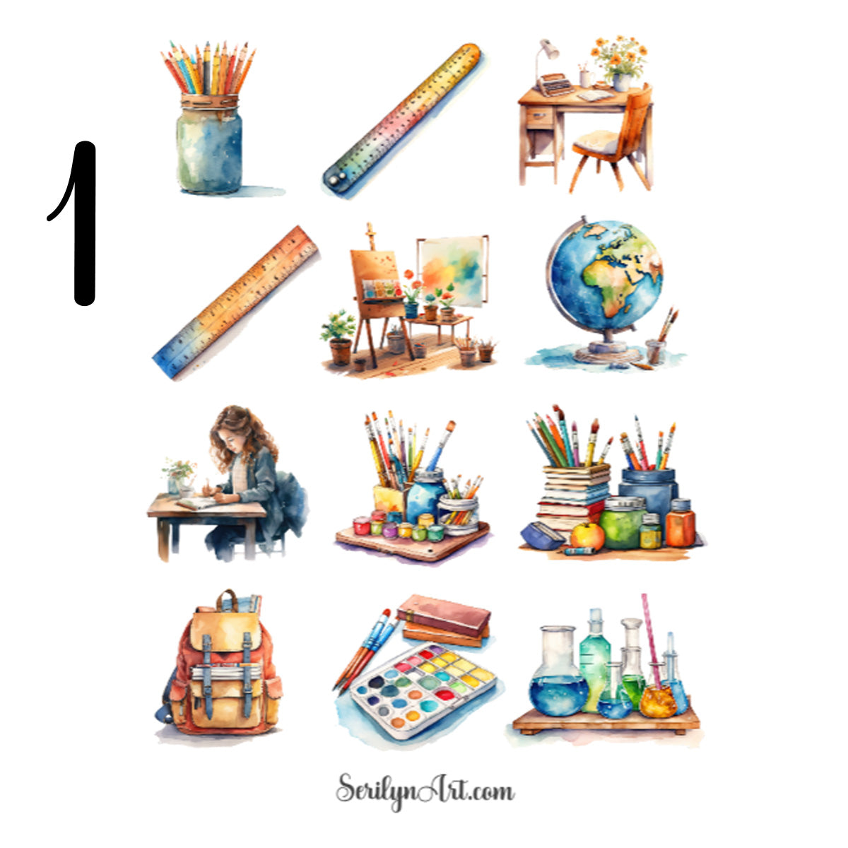 Back to School Sticker Sheet