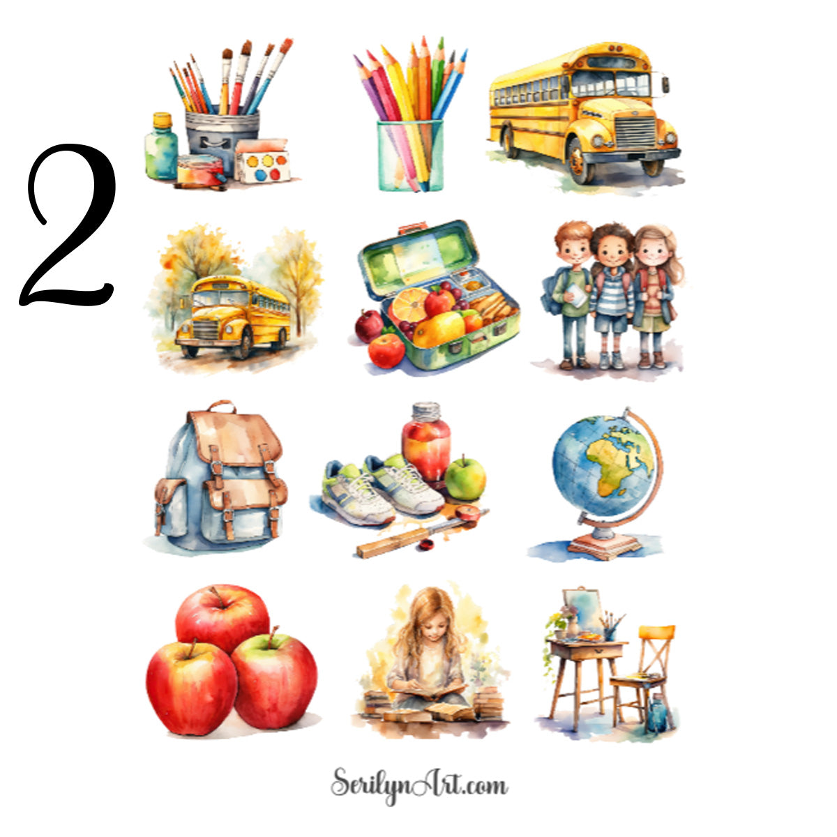 Back to School Sticker Sheet