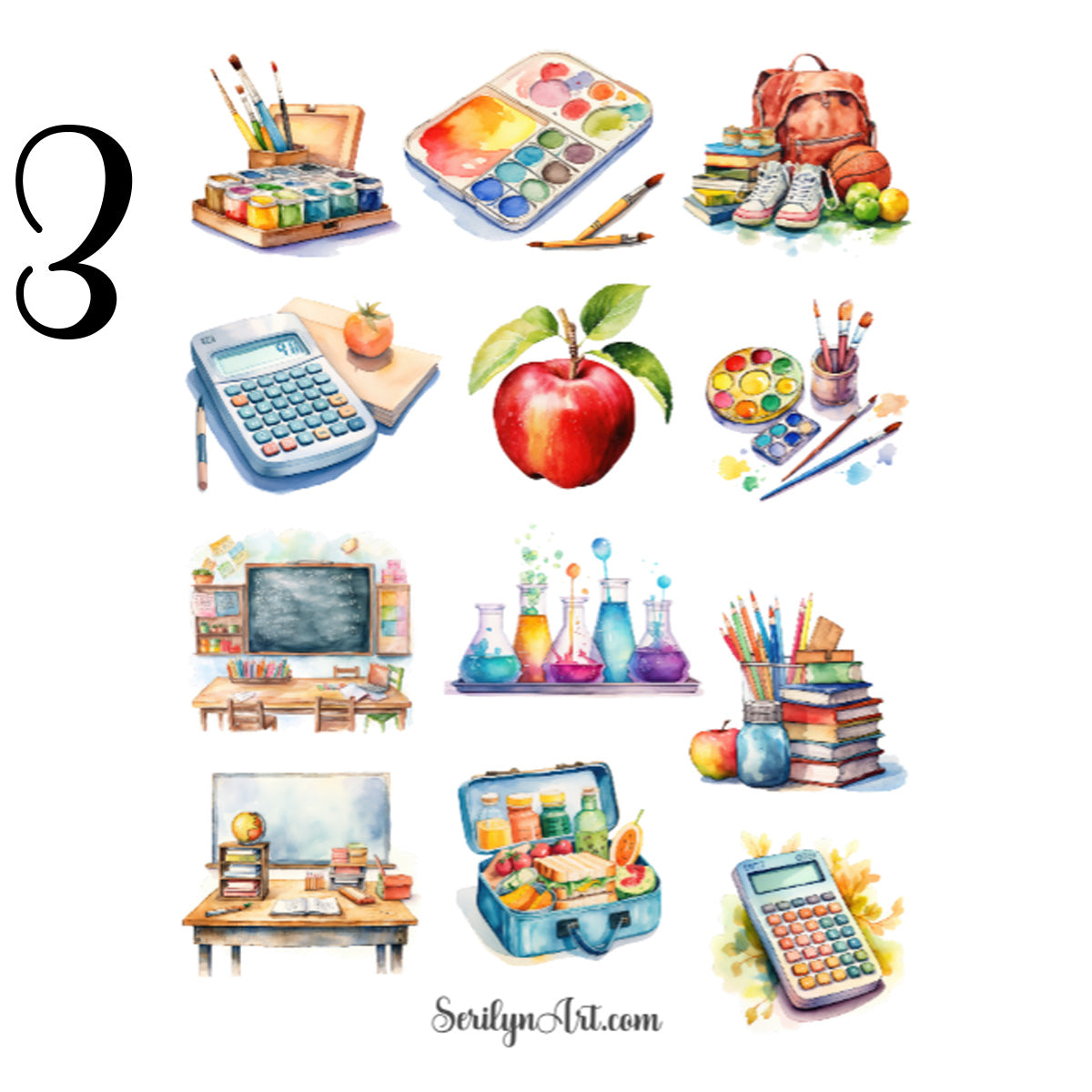 Back to School Sticker Sheet