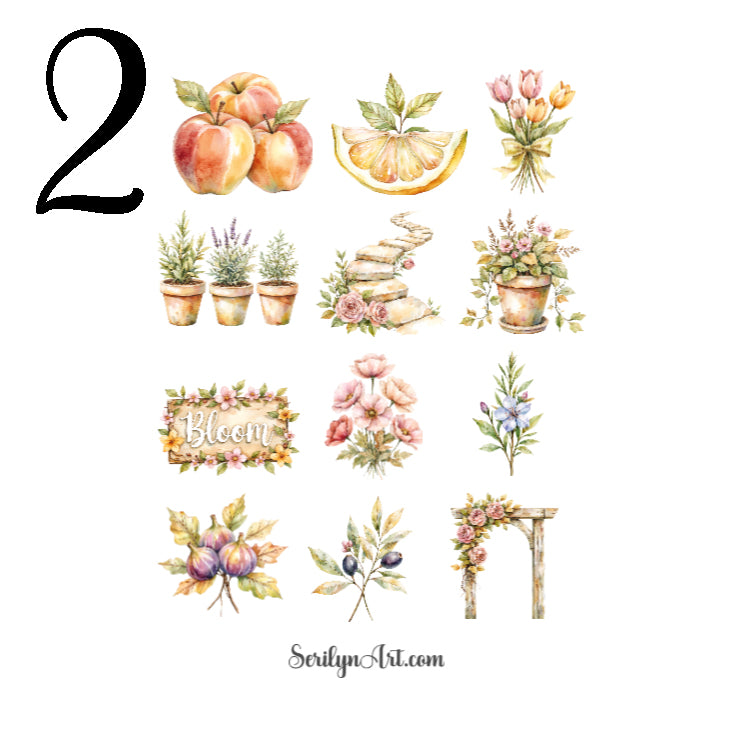 Bastide Gardens Sticker Sheet