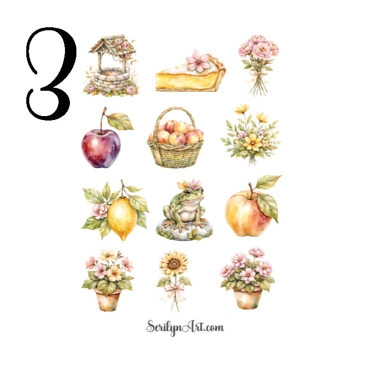Bastide Gardens Sticker Sheet