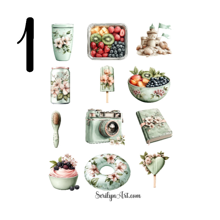 Beach Girl Sticker Sheet