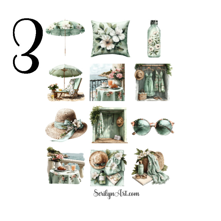 Beach Girl Sticker Sheet