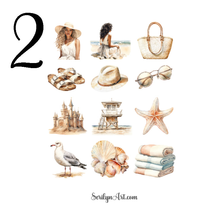 Beach Lover Sticker Sheet