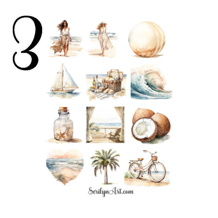 Beach Lover Sticker Sheet