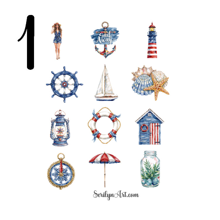 Beach Please Sticker Sheet