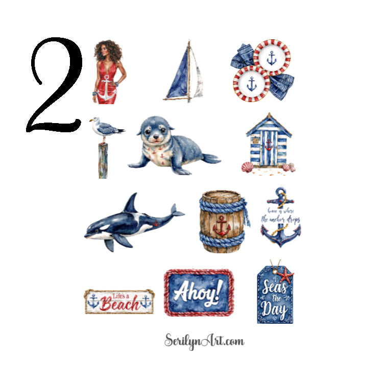 Beach Please Sticker Sheet