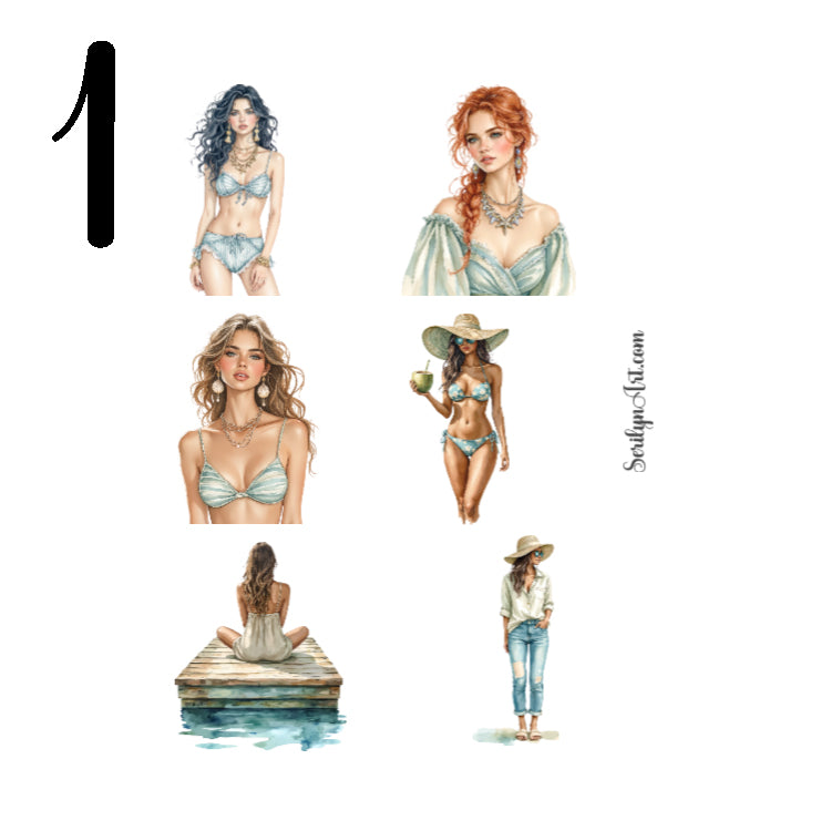 Beach Vibes Sticker Sheet