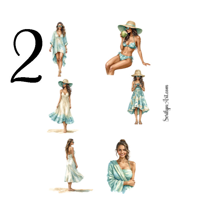 Beach Vibes Sticker Sheet