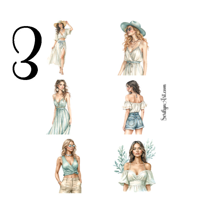 Beach Vibes Sticker Sheet