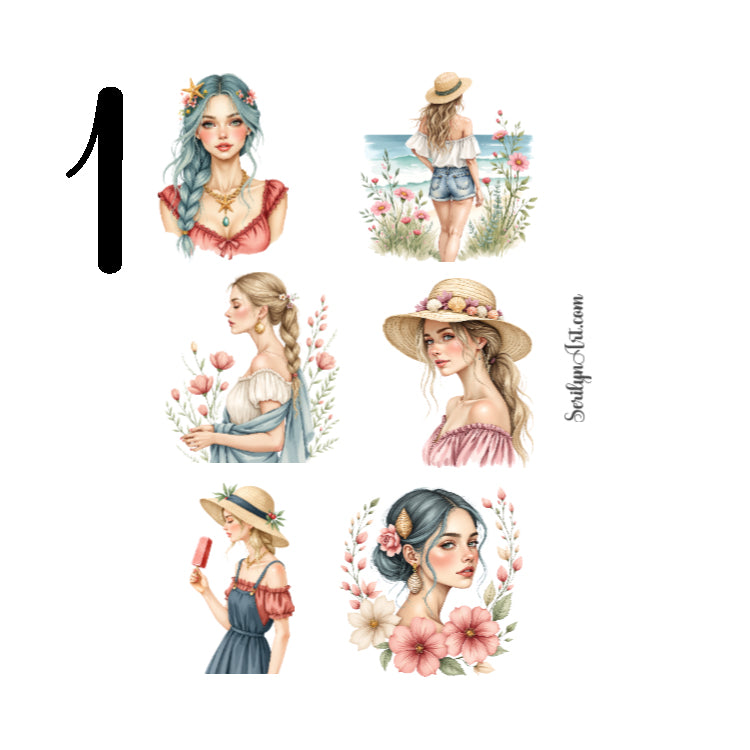 Beach Wishes Sticker Sheet