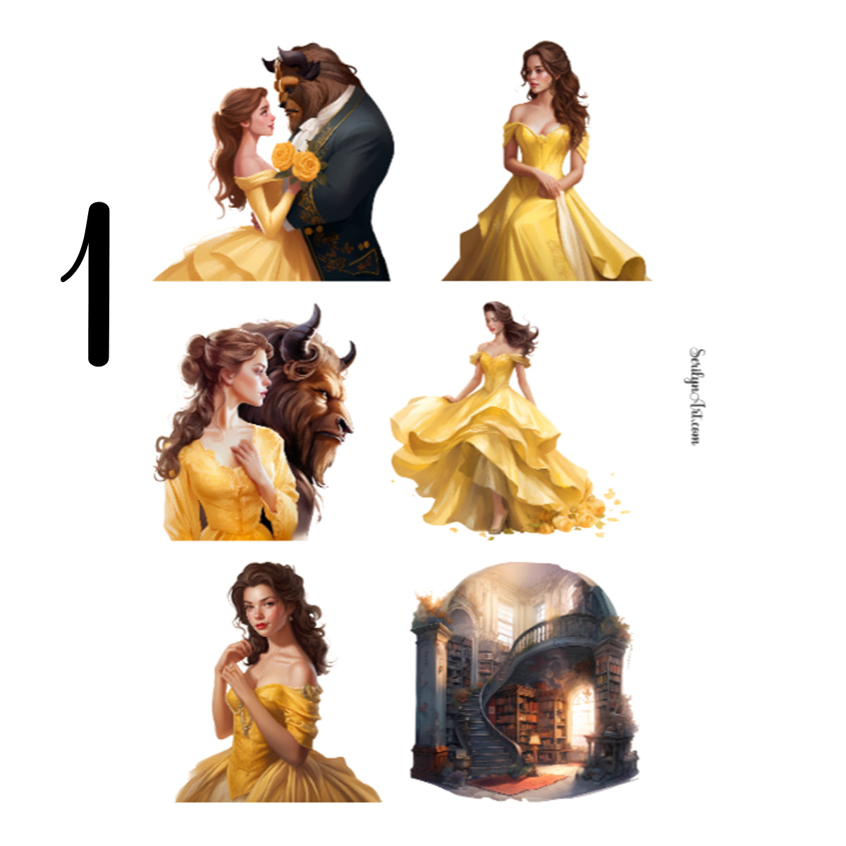 Belle Sticker Sheet