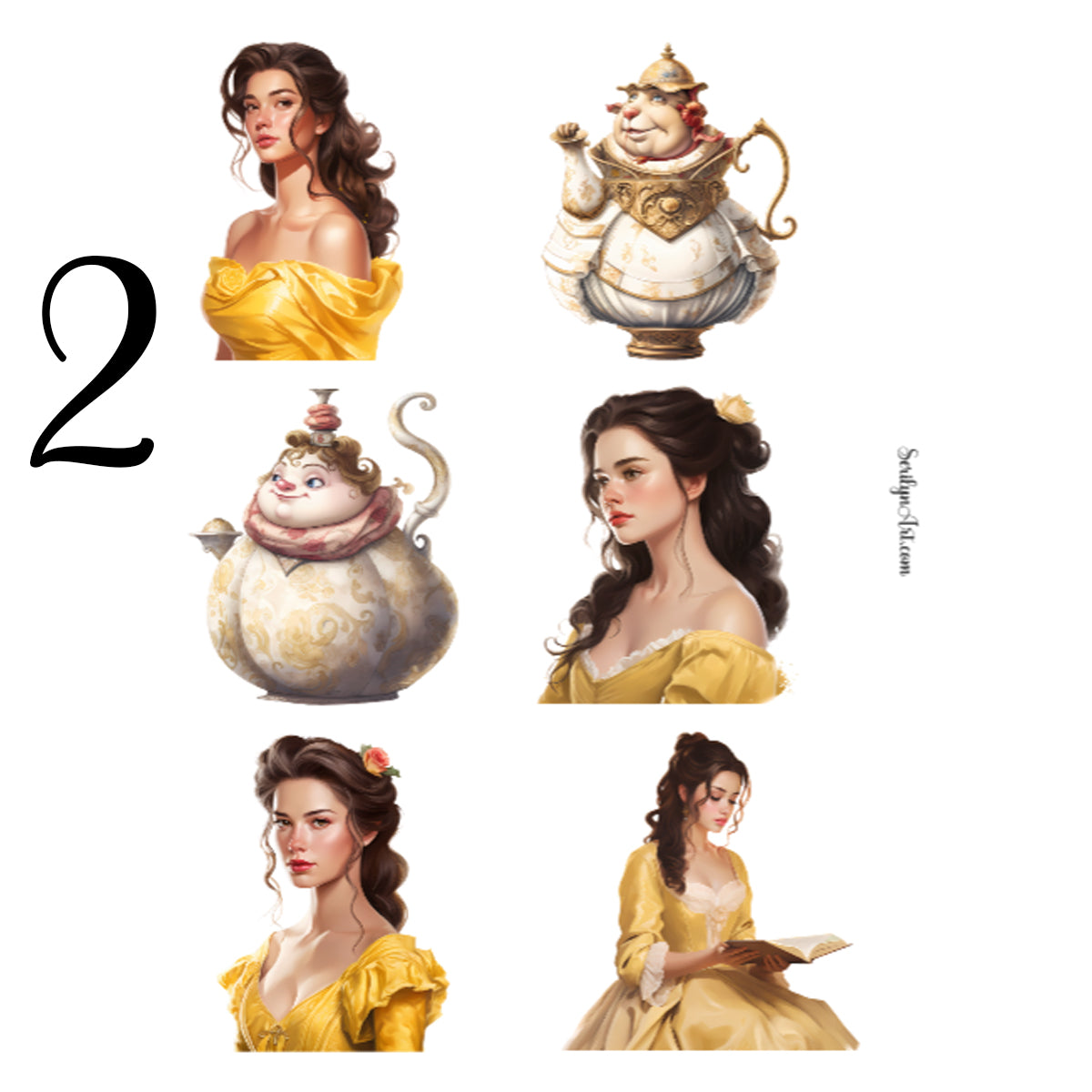 Belle Sticker Sheet