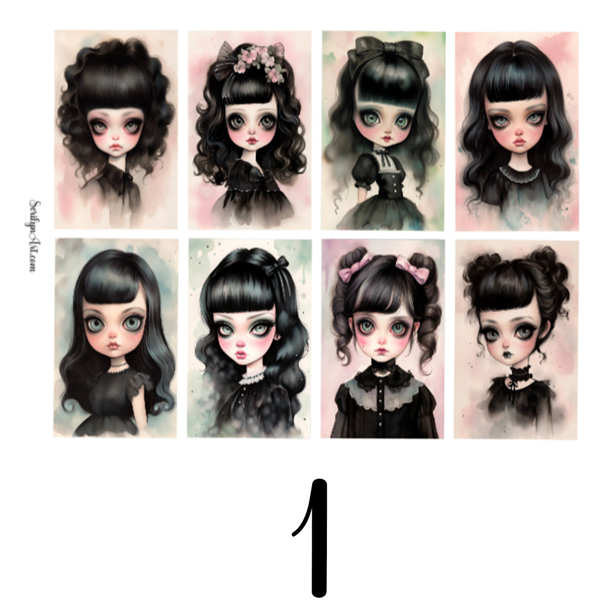 Big Eyed Girls Deco Boxes