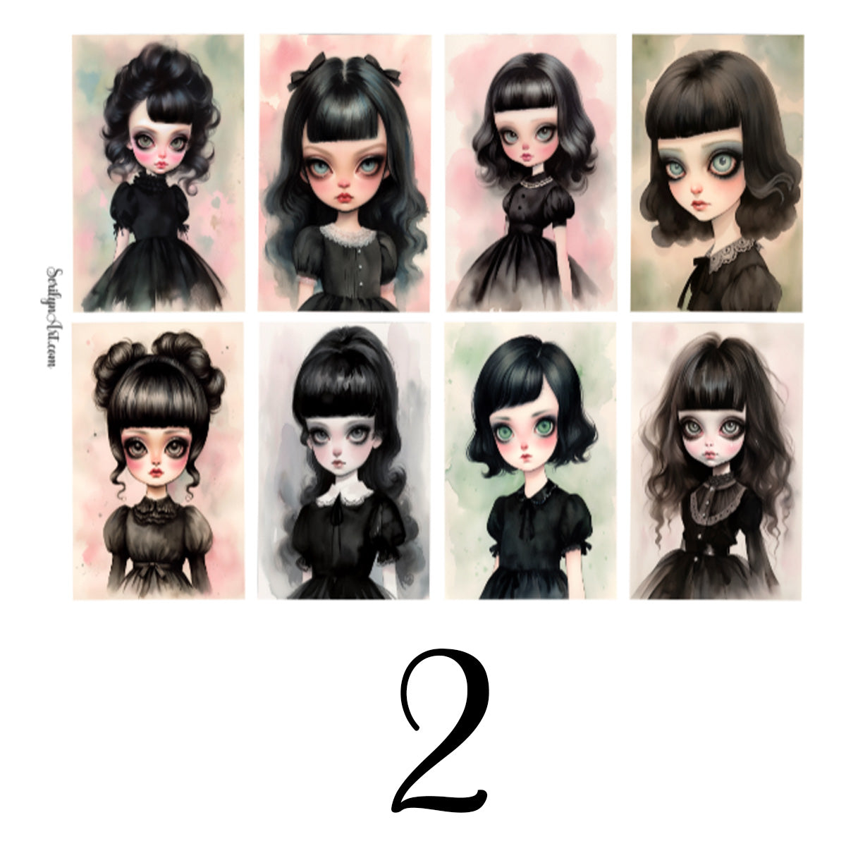 Big Eyed Girls Deco Boxes