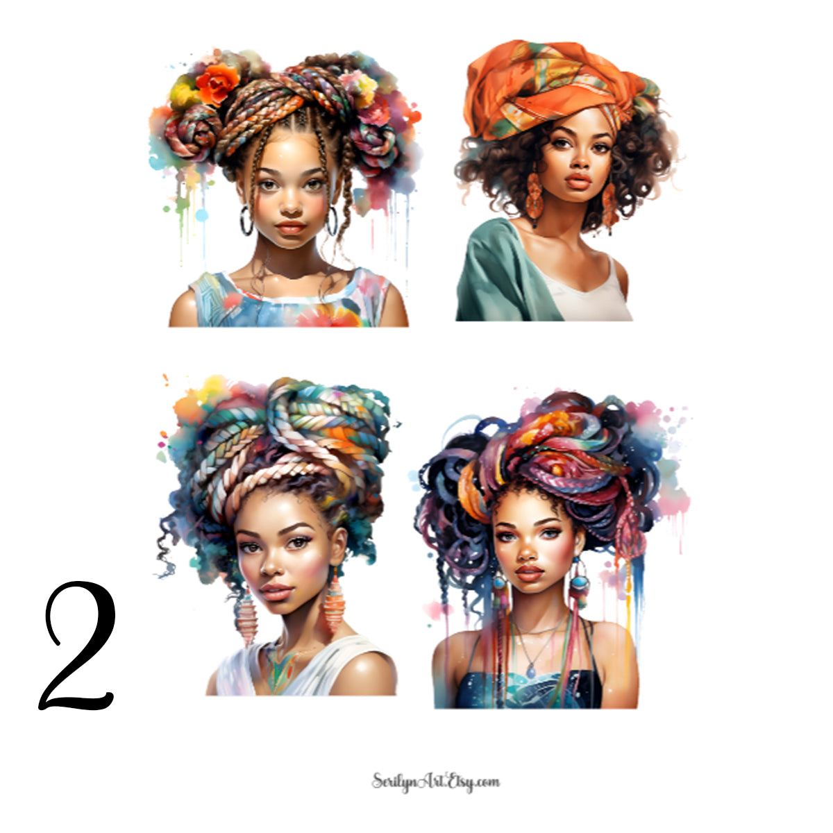 Big Hair Sticker Sheet