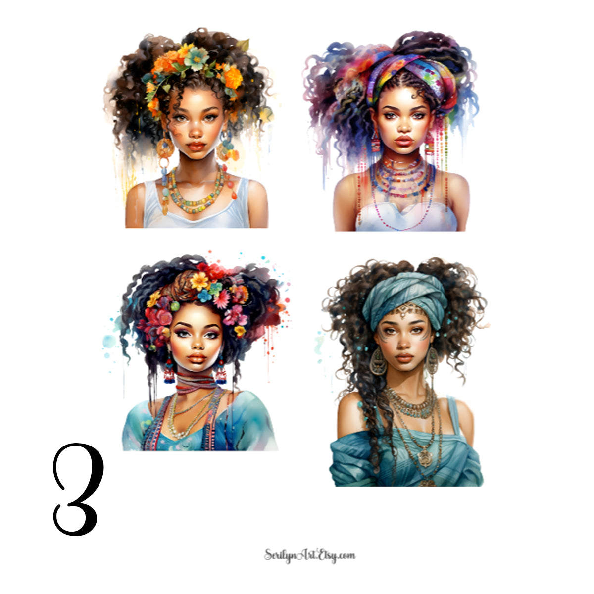 Big Hair Sticker Sheet