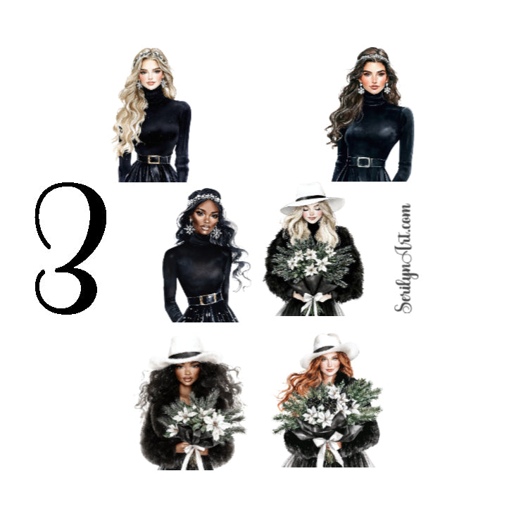 Black and White Holiday Collection