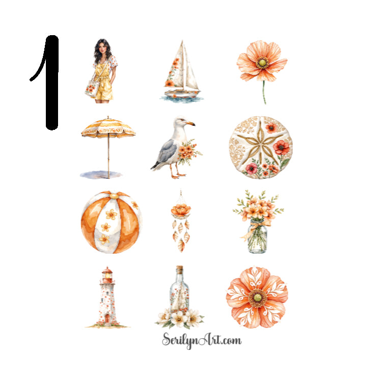 Bloemenzee Summer Sticker Sheet
