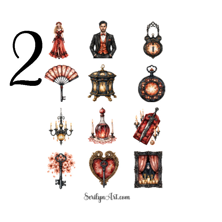 Bloody Velvet Ballroom Sticker Sheet