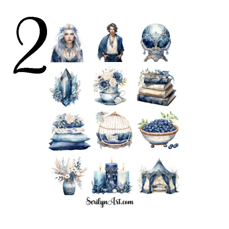 Blue Boho Life Sticker Sheet