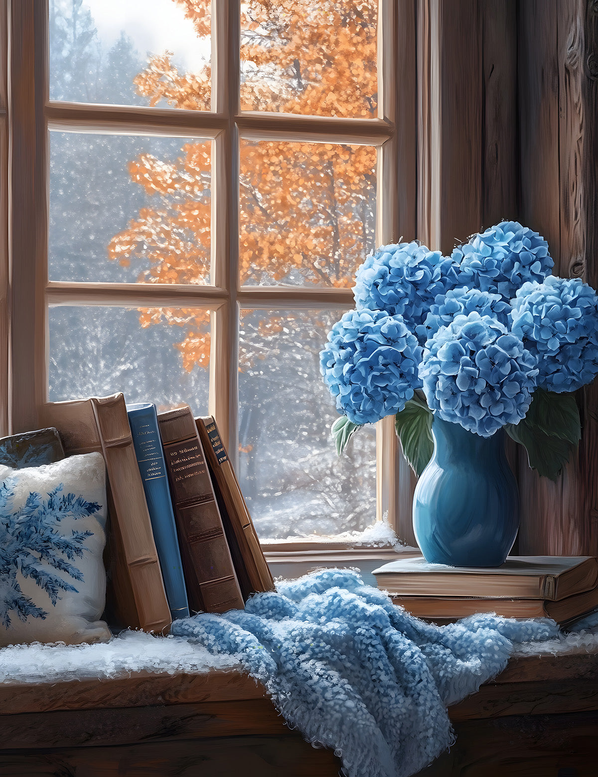 Blue Winter Cabin Dashboards