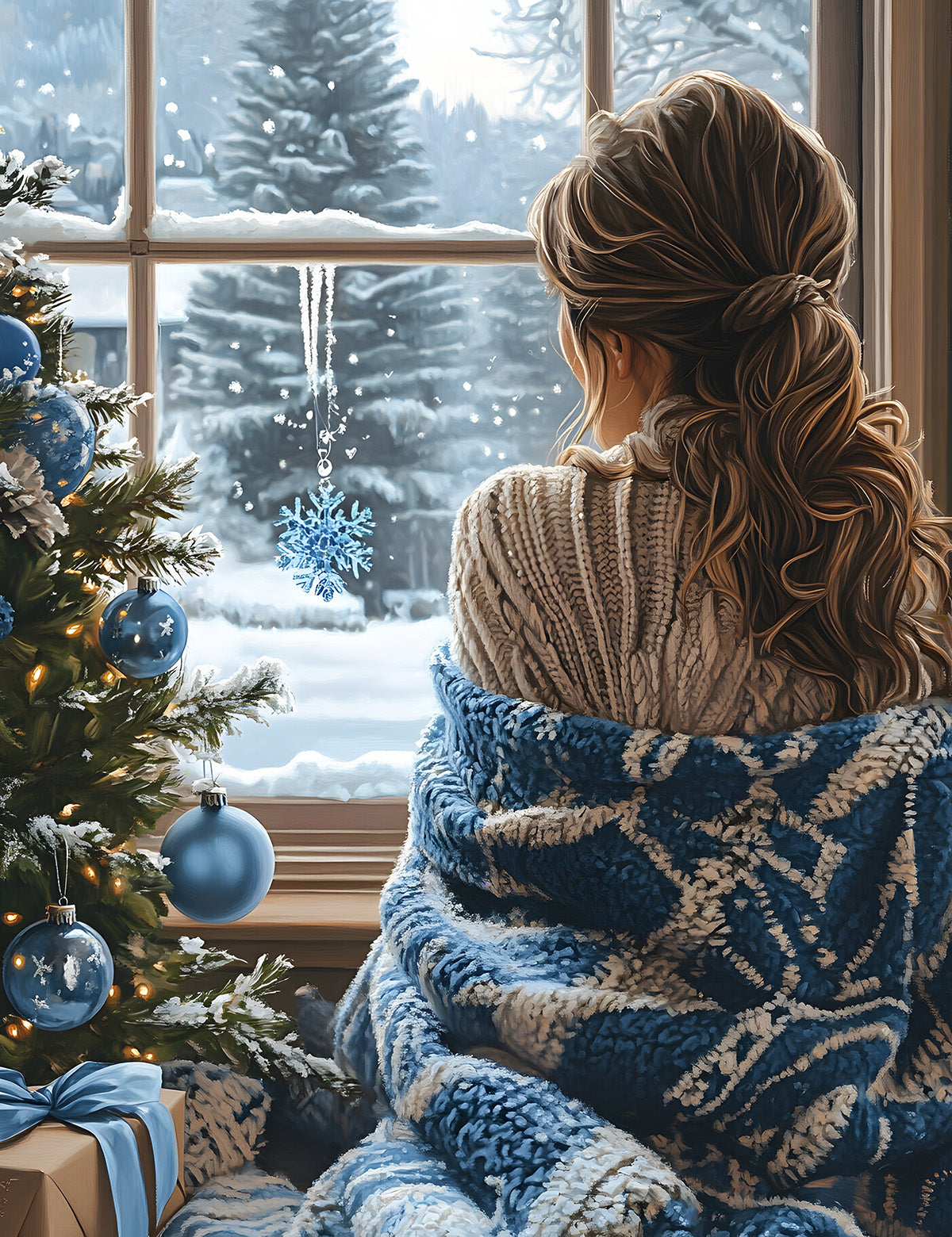 Blue Winter Cabin Dashboards