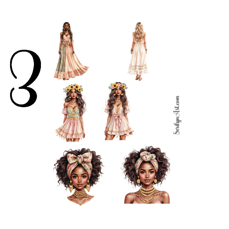 Bohemian World Sticker Sheet