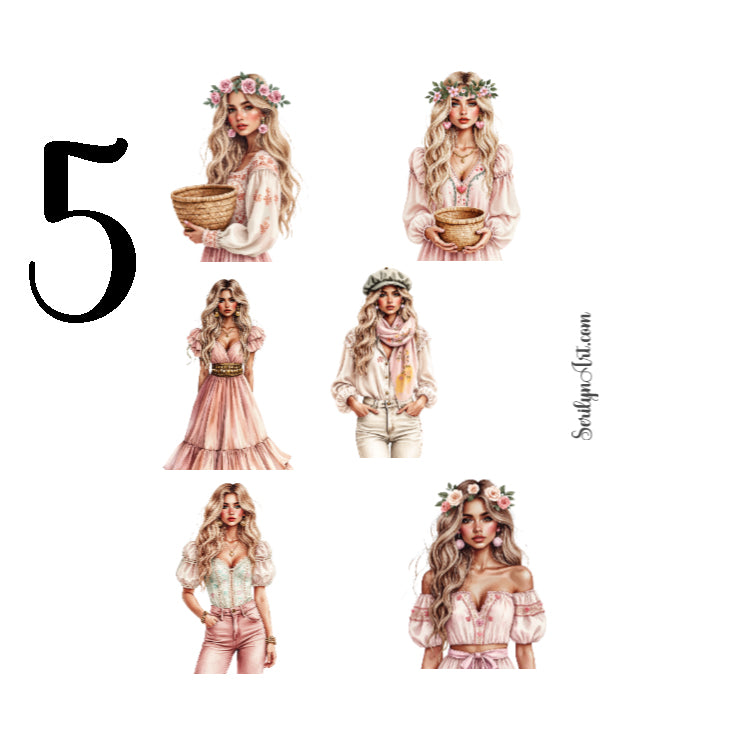 Bohemian World Sticker Sheet