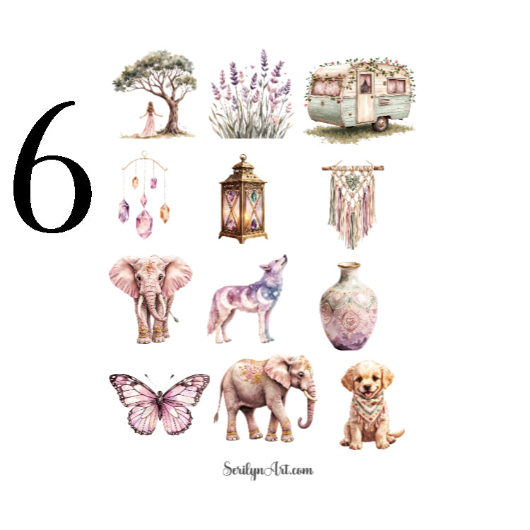 Bohemian World Sticker Sheet