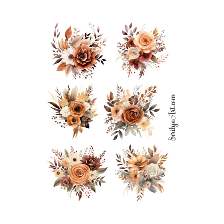 Boho Florals Sticker Sheet