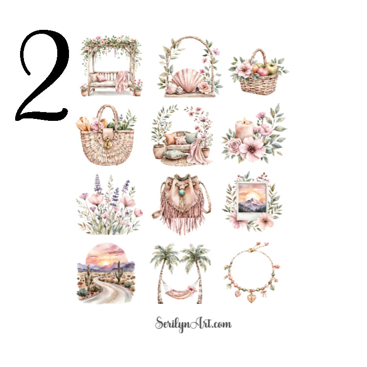 Boho Love Sticker Sheet