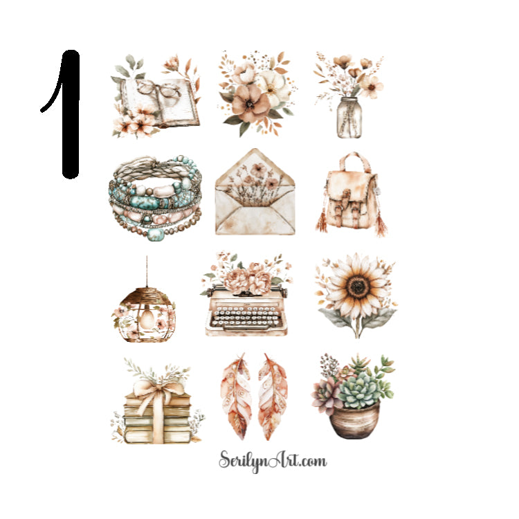 Boho Summer Sticker Sheet