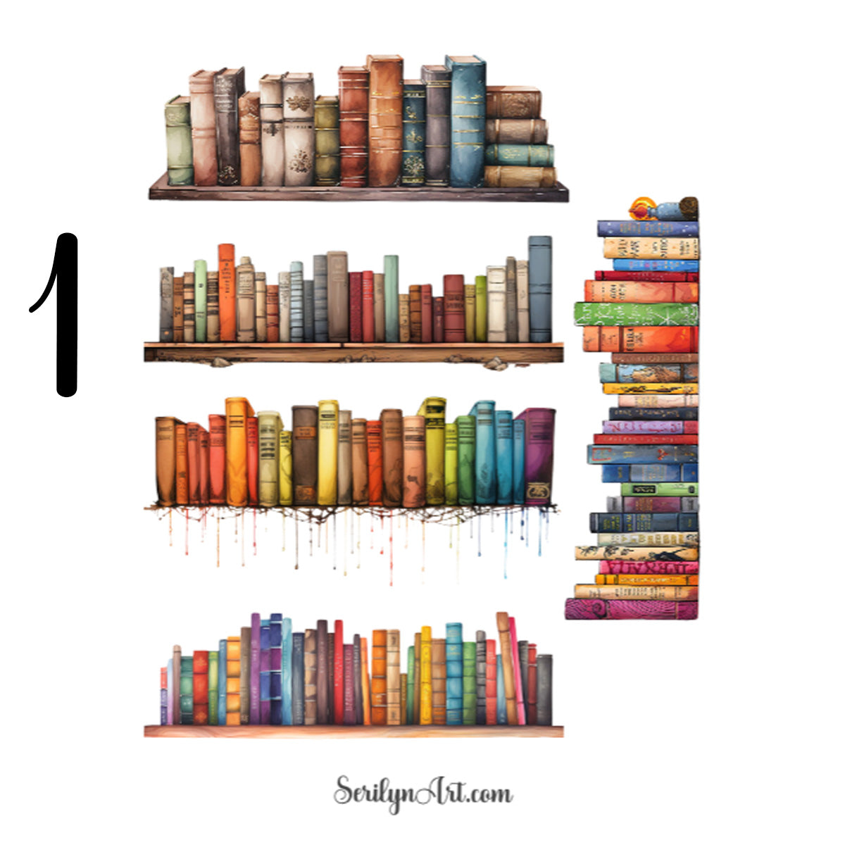 Book Borders Sticker Sheet