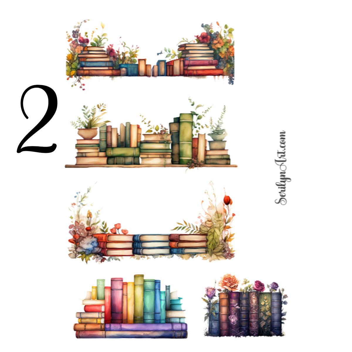 Book Borders Sticker Sheet